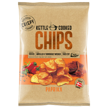 OK Snacks Kettle Chips PAPRIKA, 8 x 150g