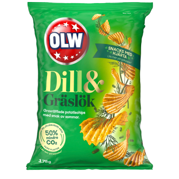 OLW Chips Dill & Gräslök, 21 x 175g