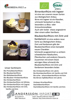 Flyer für Konfitüren von Moheda