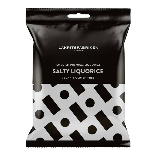 Lakritsfabriken Salty Liqourice,  12 x 100g