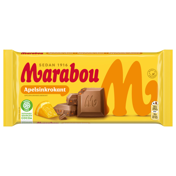 Marabou Apfelsin-Krokant, 15 x 200g