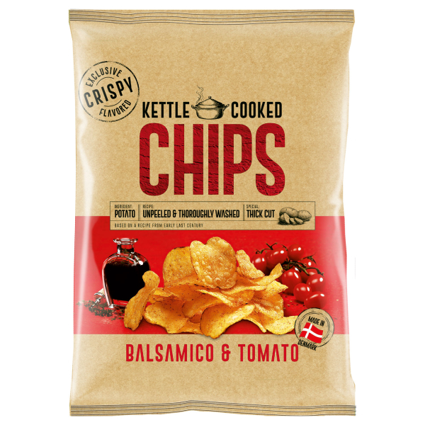 OK Snacks Kettle Chips BALSAMICO & TOMATO 8 x 150g