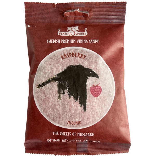 Viking Sweets Raspberry Mjölnir, 30 x 120g